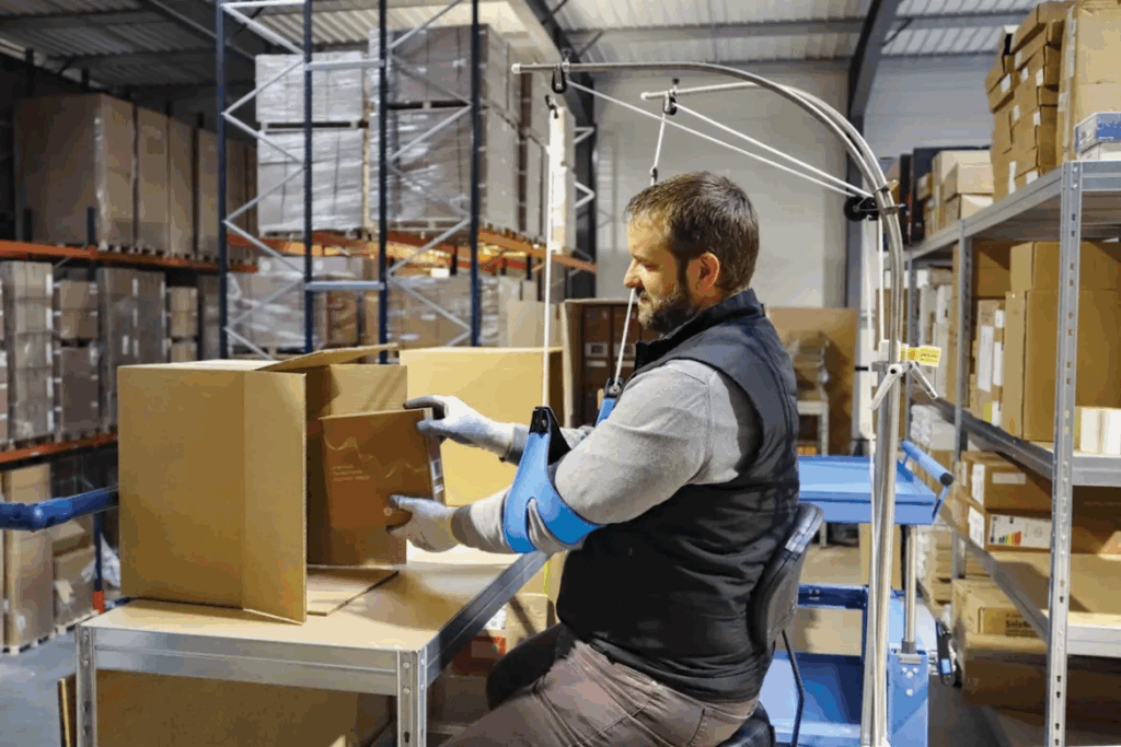 perdelle neo posture travail tms outil soutien bras image