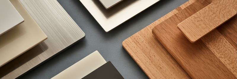 images présentant différentes matières premières, bois, acier, aluminium, etc